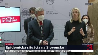 TB ministra zdravotníctva V. Lengvarského o nových opatreniach a režime OP plus