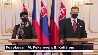 TB predsedu B. Kollára a predsedníčky M. Pekárovej Adamovej o prioritách Českej republiky