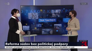 Reforma súdov bez politickej podpory