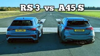Audi RS3 a Mercedes-AMG A45s sa postavili proti sebe v šprinte. Ktoré z nich zvíťazí?