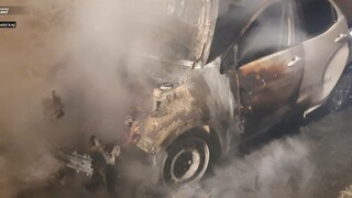 Na diaľnici horelo auto, nikto nebol zranený