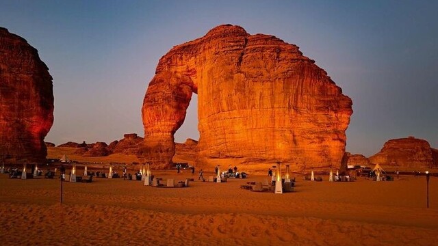 Skalné formácie v Saudskej Arábii.