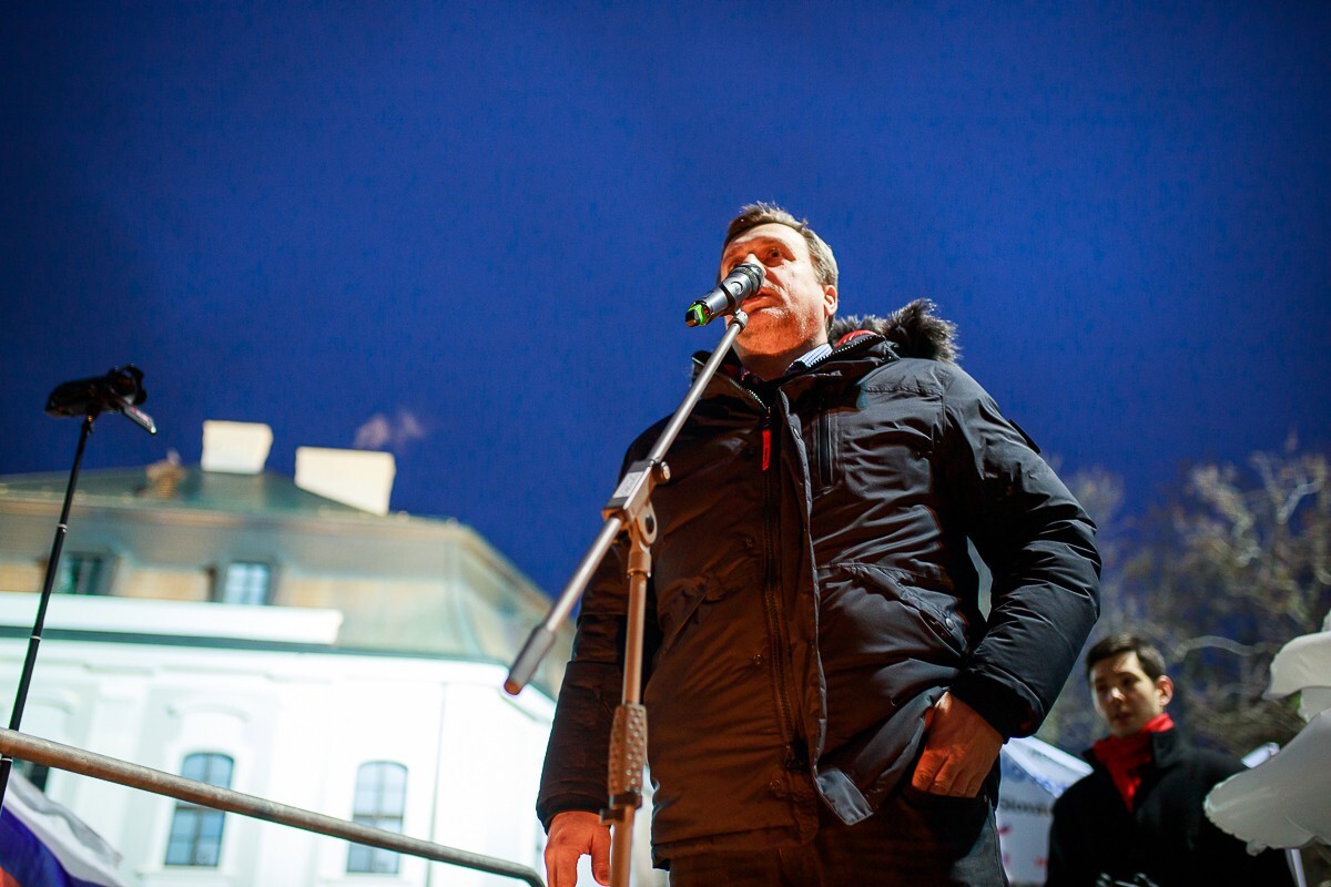 Protest proti obrannej dohode s USA