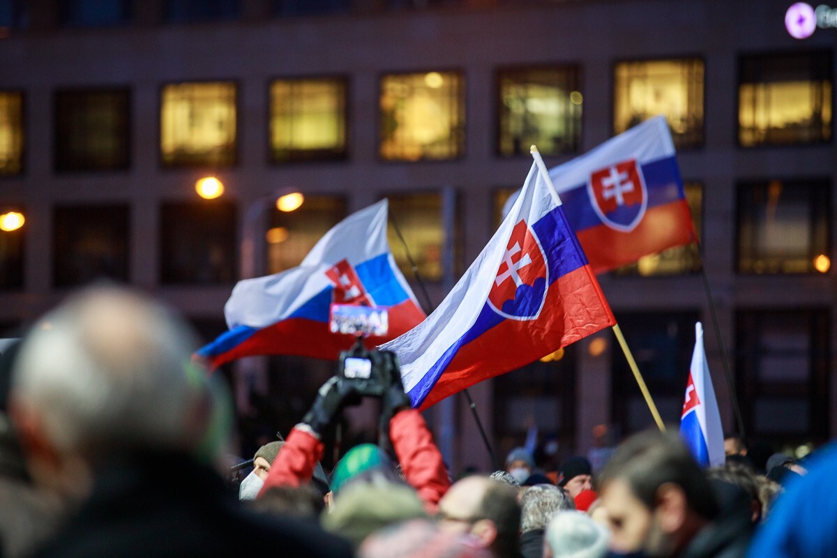 Protest proti obrannej dohode s USA