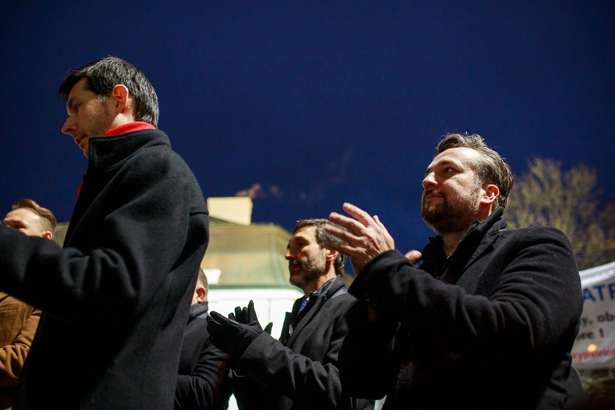 Protest proti obrannej dohode s USA