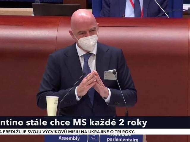 Infantino chce organizovať futbalové MS každé dva roky. Tvrdí, že by to mohlo pomôcť chudobnej Afrike