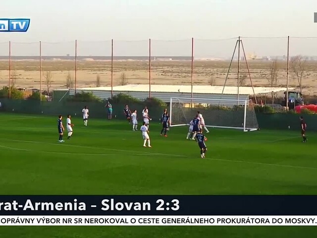 Futbalisti Slovanu Bratislava zvíťazili v prípravnom zápase
