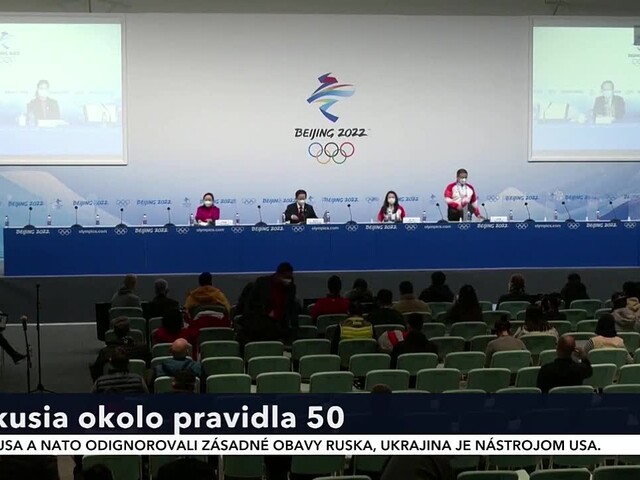 Čínski organizátori upozornili športovcov na existenciu pravidla 50