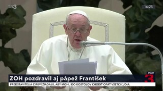 Pápež pozdravil olympionikov. Chce, aby olympijský svet pomohol k svetovému bratstvu