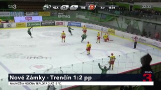 Nové Zámky na svojom ľade privítali Trenčín. O výsledku zápasu muselo rozhodnúť až predĺženie