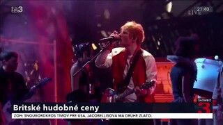 Britské hudobné ceny už majú svojich víťazov. Hlavnými hviezdami večera boli Adele či Ed Sheeran