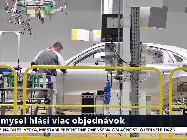 Slovenskému priemyslu sa opäť po štyroch mesiacoch začalo dariť