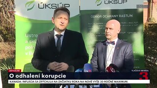 TB ministra pôdohospodárstva a rozvoja vidieka S. Vlčana o odhalení korupcie