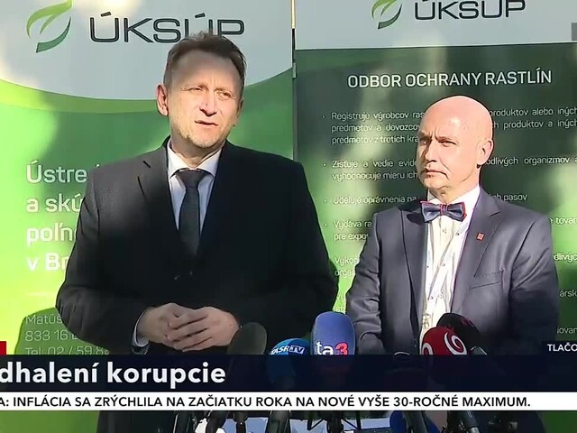 TB ministra pôdohospodárstva a rozvoja vidieka S. Vlčana o odhalení korupcie