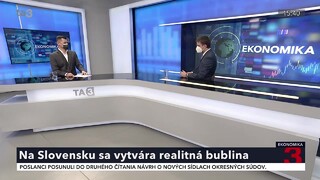 Na Slovensku sa vytvára realitná bublina