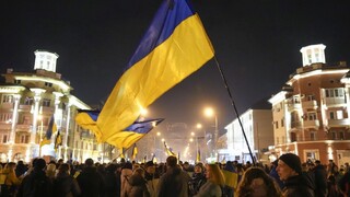 Košičania vyšli do ulíc vyjadriť solidaritu na zhromaždení Stojíme za Ukrajinou