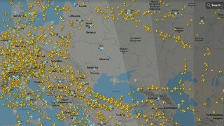 Nebo nad Ukrajinou je prázdne. Online radar ukázal obrovský vzdušný priestor bez lietadiel