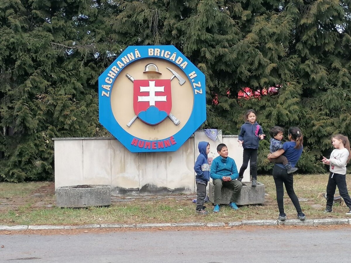 Stanové mestečko v Humennom pre utečencov z Ukrajiny.