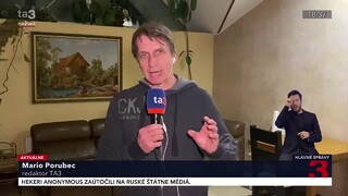 TA3 z Ukrajiny: Situácia sa neustále mení. Ukrajinská armáda zostrelila raketu, ktorá mierila na letisko v Žytomyri