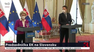 TB premiéra E. Hegera a predsedníčky Európskej komisie U. von der Leyen o pomoci pre Ukrajinu
