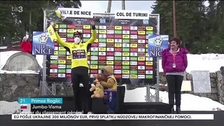 Slovinský cyklista Roglič si udržal celkové vedenie, vyhral horskú etapu Paríž-Nice