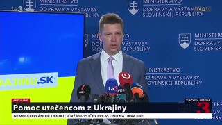 TB ministra dopravy A. Doležala o pomoci utečencom z Ukrajiny