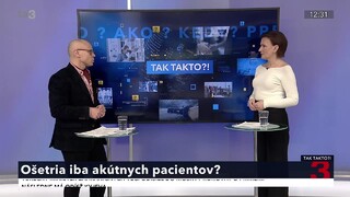 Ošetria iba akútnych pacientov?