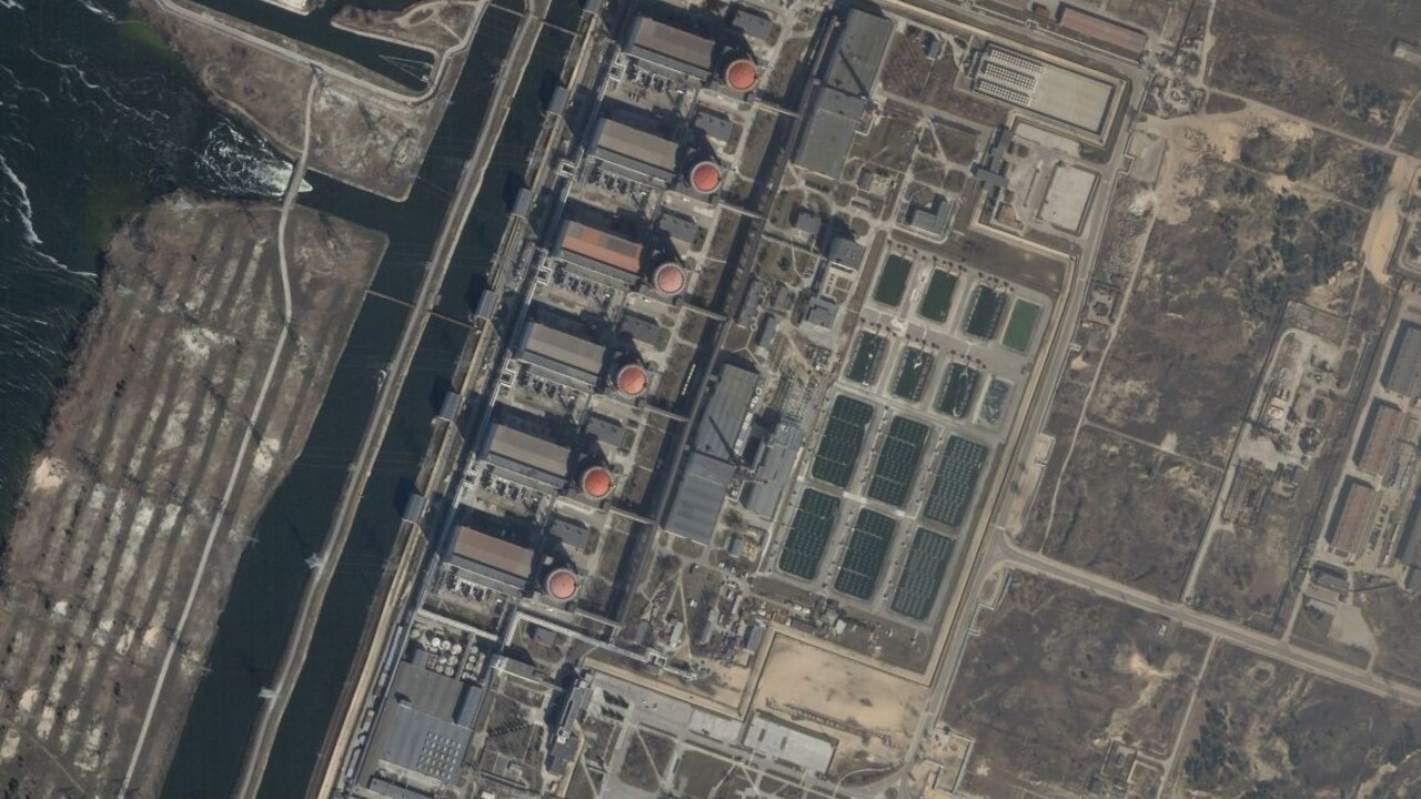 Záporožská jadrová elektráreň v ukrajinskom meste Enerhodar