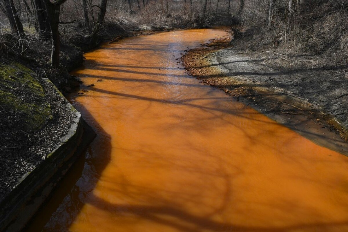 Rieka v obci Nižná Slaná.
