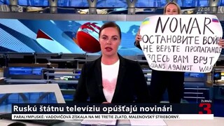 Ruskú štátnu televíziu opúšťajú novinári
