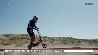 Hybridná terénna e-kolobežka sa môže premeniť na miniatúrny motocykel