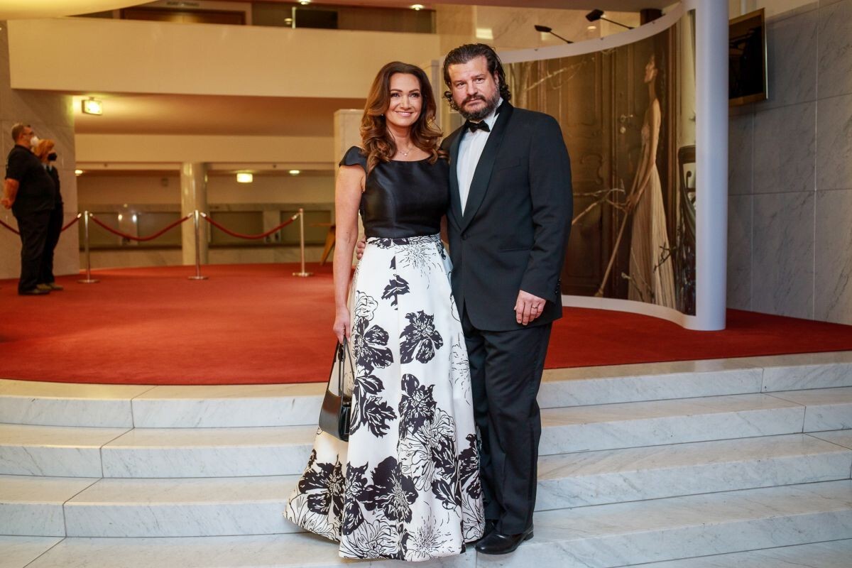 Karin Majtánová na galavečere Krištáľové krídlo.