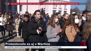 V Martine protestovalo približne 200 ľudí, nesúhlasia s novelou zákona o vysokých školách