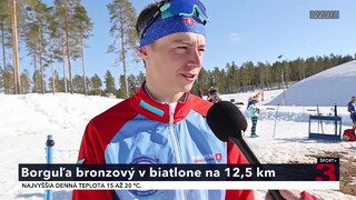 Slovenský biatlonista Borguľa vybojoval bronz na Európskom olympijskom festivale