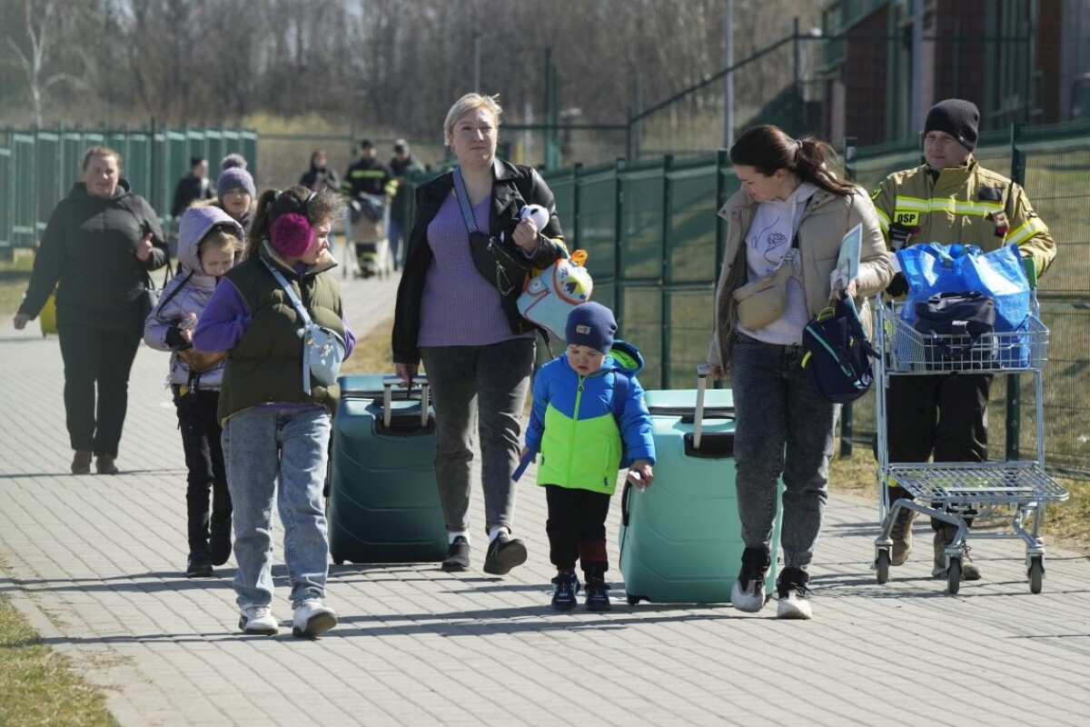Utečenci z Ukrajiny.