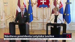 TB prezidentky Zuzany Čaputovej a prezidenta Lotyšska Egilsa Levitsa