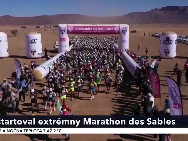 Odštartovali preteky Marathon des Sables. Prvú etapu zvládol najlepšie Rachid El Morabity