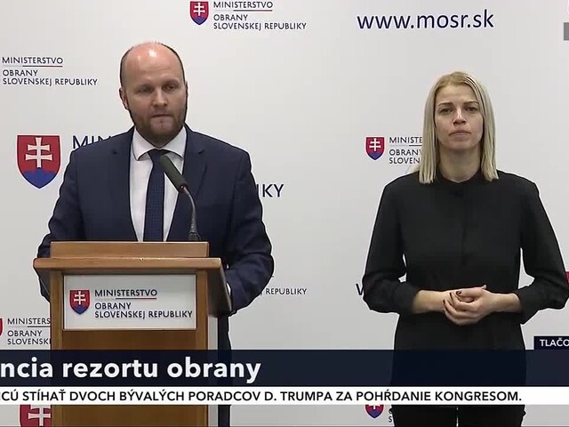 TB ministra obrany J. Naďa o celkovom zhodnotení rezortu za uplynulý rok