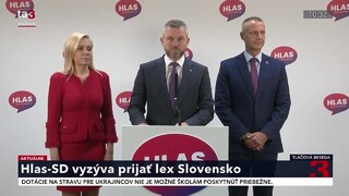 TB predstaviteľov strany Hlas o prijatí lex Slovensko