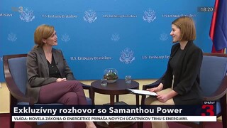 Treba upozorniť na Putinove zločiny, myslí si Samantha Power. Slovákom poďakovala za pomoc pre Ukrajincov