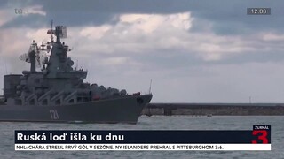 Ruské vojenské námorníctvo utrpelo veľkú ranu, vlajková loď Moskva sa potopila