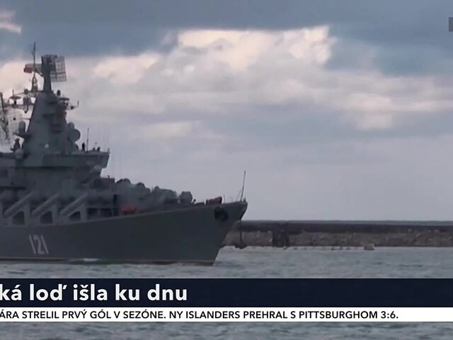 Ruské vojenské námorníctvo utrpelo veľkú ranu, vlajková loď Moskva sa potopila