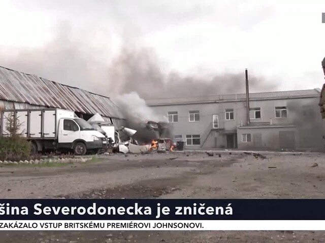 Sirény ráno varovali pred ruskými útokmi. V Severodonecku zasiahli rakety štyri bytové domy