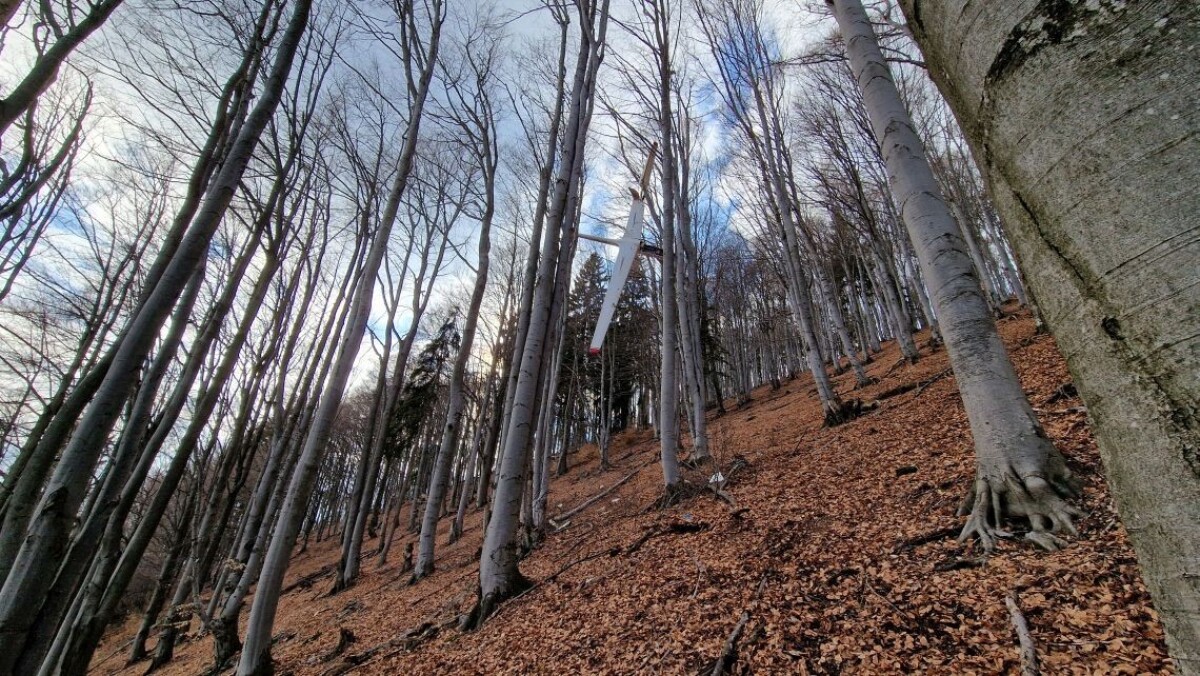 Zrážka dvoch vetroňov.