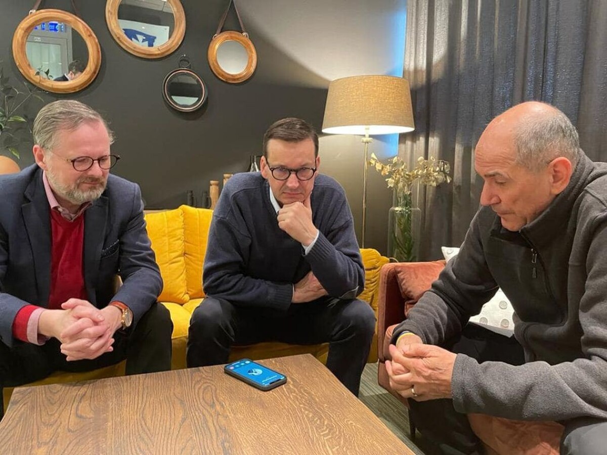 Janšu, Morawiecki, Fiala