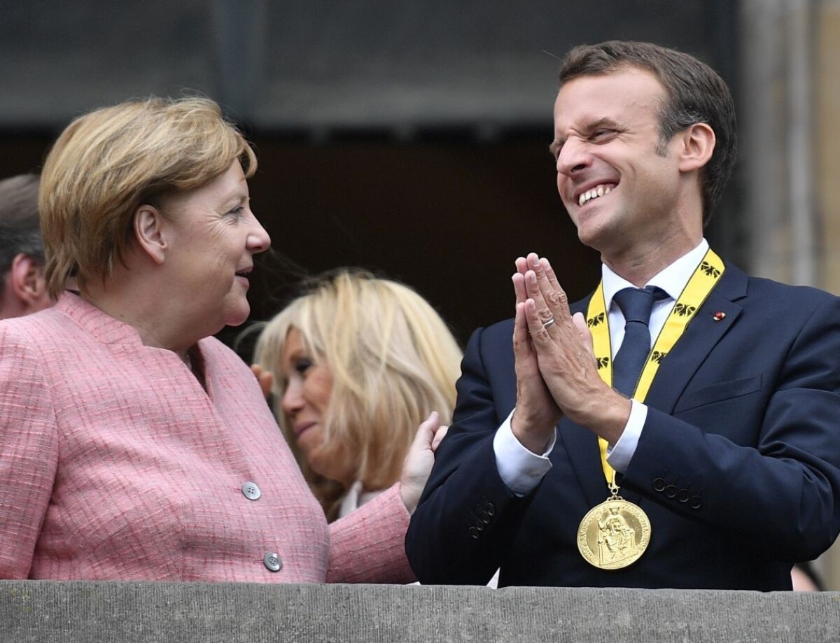 Angela Merkelová Emmanuel Macron 1140 px (SITA/AP)