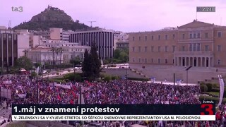 Prvý máj v znamení protestov. Vo viacerých krajinách ľudia vyšli do ulíc, bojujú za svoje práva