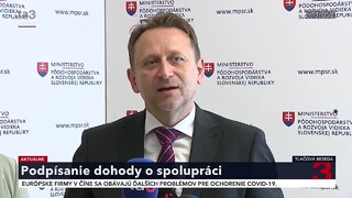 TB ministra pôdohospodárstva S. Vlčana o podpísaní dohody o zvýšení potravinovej sebestačnosti