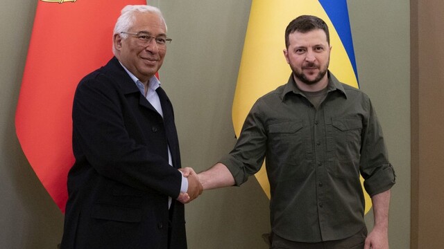 Portugalský premiér António Costa navštívil Ukrajinu.
