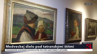 V Tatranskej Lomnici otvorili jedinečnú výstavu Márie Medveckej. Na vernisáži uviedli aj knihu
